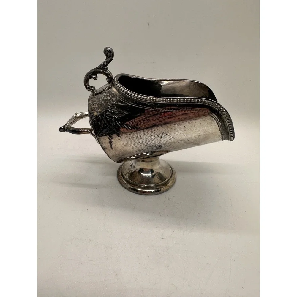 Antique Harrison Fisher HF & Co EPBM Silver Plate Sugar Scuttle No Scoop 957
